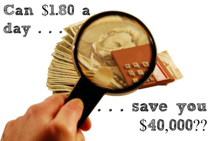 Can saving $1.80 a day save you $40,000? See how simple little savings add up to big life changes.