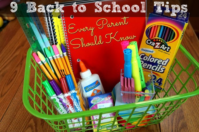 Back to School stressing you out? This will help! Follow these 9 tips and ease your way back to school.