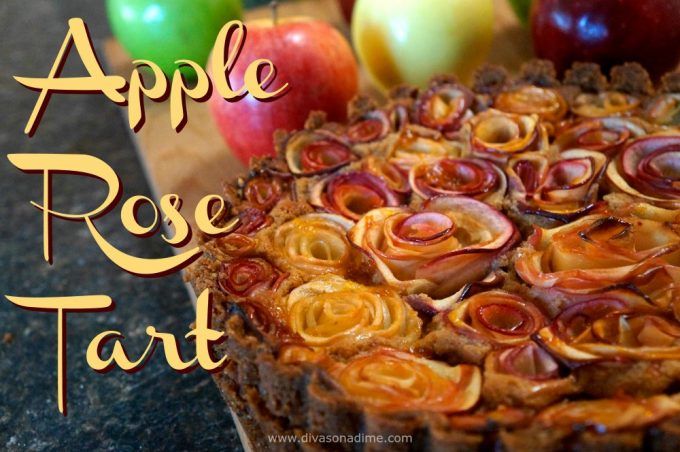 Apple Rose Tart pairs a crunchy, toasted pecan crust with rich apple butter cheesecake covered in roses made from sliced apples. Get your camera ready!