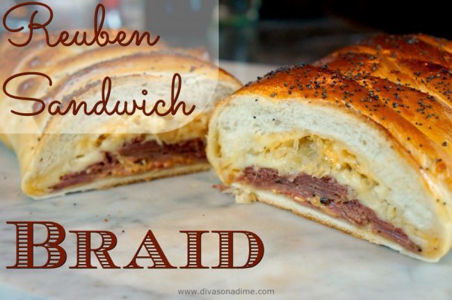 All the flavors of a Rueben sandwich is a beautiful braided loaf! Perfect for St. Patrick’s Day or your next brunch or lunch.