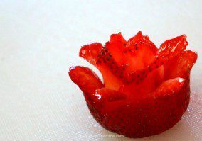 OMG! Look at this tart! A sugar cookie crust filled with rich vanilla custard, topped with strawberry roses. And it tastes even better than it looks.