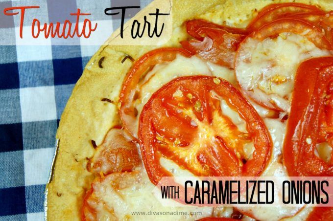 What to do with a perfectly ripe tomato? Make a Tomato and Onion Tart