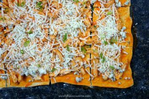 Like Buffalo Chicken? You’ll LOVE this easy, cheesy pull-apart bread. Loaded with chicken, spicy wing sauce and cheese! It’s the perfect football snack.