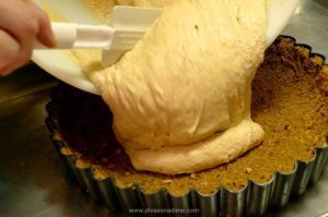 Apple Rose Tart pairs a crunchy, toasted pecan crust with rich apple butter cheesecake covered in roses made from sliced apples. Get your camera ready!