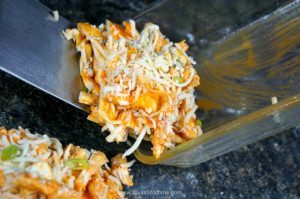 Like Buffalo Chicken? You’ll LOVE this easy, cheesy pull-apart bread. Loaded with chicken, spicy wing sauce and cheese! It’s the perfect football snack.