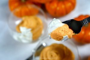 Easy 4 ingredient Pumpkin Mousse with directions for making it into 8 different desserts! Pumpkin Dip, No-Bake Pumpkin Cheesecake, Pumpkin Pie, Pumpkin Bars, Pumpkin Trifle and MORE!