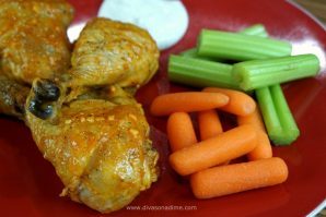 Crispy Oven Baked Chicken Legs with Buffalo and Brown Sugar Sriracha Sauces. Easy, cheap and perfect for your next party!