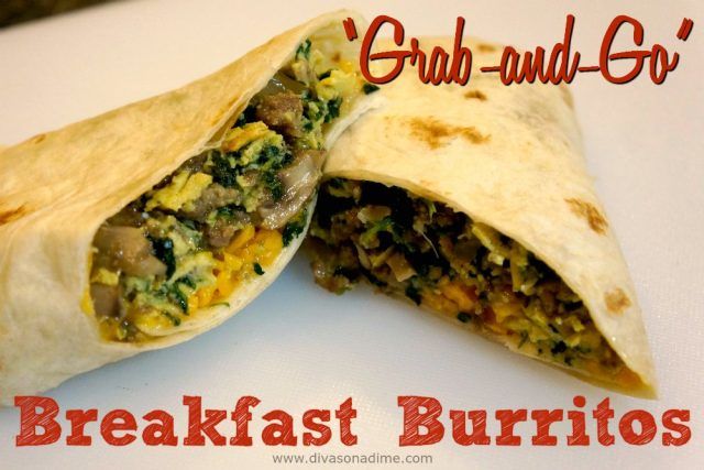 Breakfast on the run? Make “Grab-and-Go” breakfast burritos