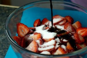 Add sugar, slat, pepper, and balsamic vinegar