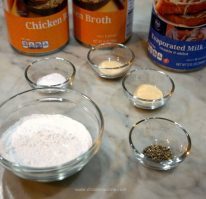 Easy homemade Condensed Cream of (fill in the blank) Soup! Delicious, healthy and CHEAP! This versatile recipe is low fat, low sodium and gluten free! So much better than the canned stuff.