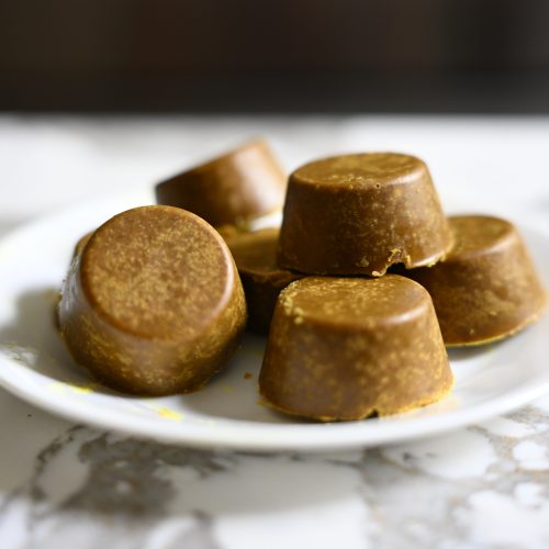 Round solid disks of Japanese curry roux used to make curry sauce easily and quickly. DIY tastes better than store bought, cheaper too!