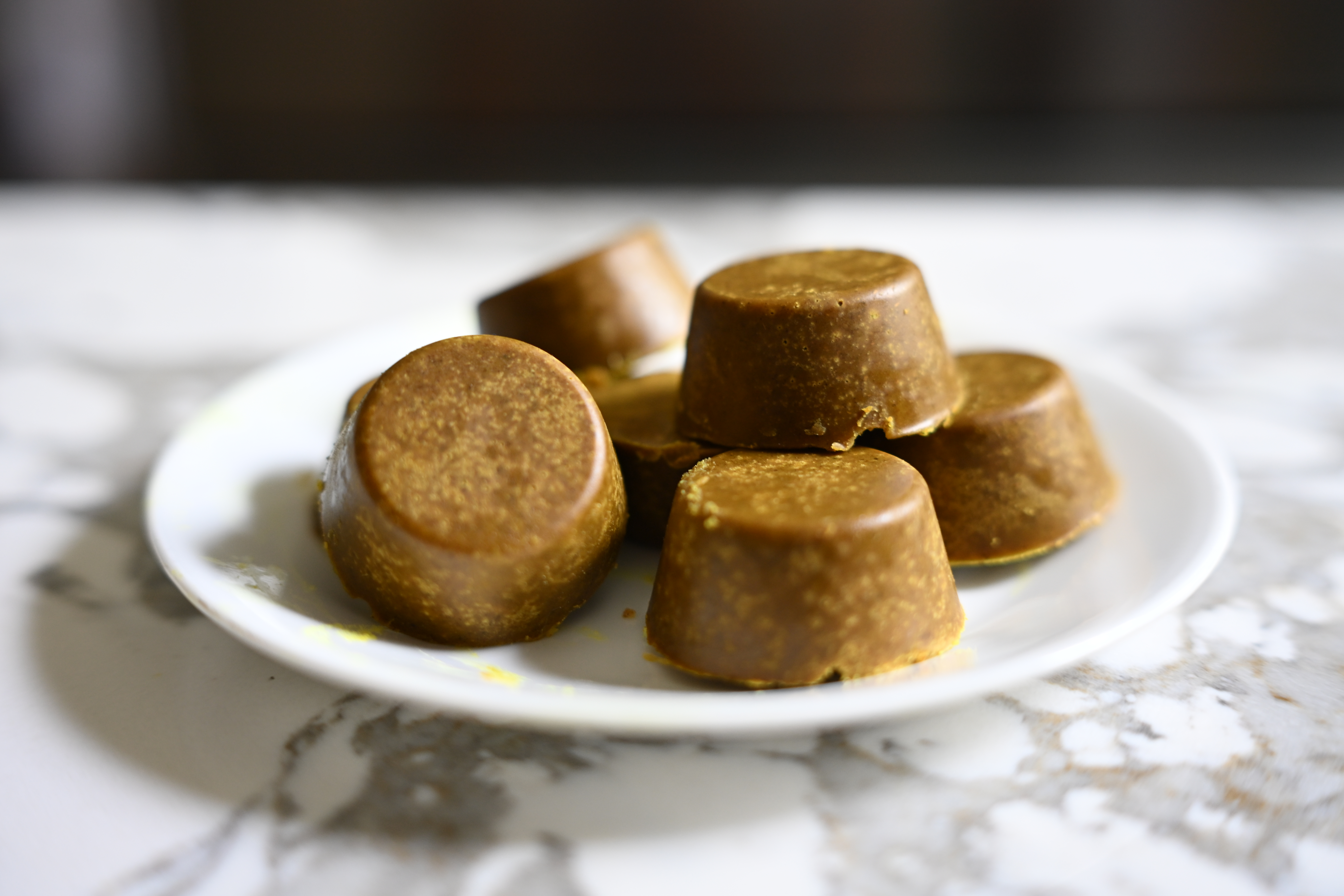Round solid disks of Japanese curry roux used to make curry sauce easily and quickly. DIY tastes better than store bought, cheaper too!