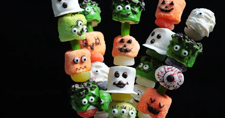 Monster Marshmallow Kabobs: A Spooky Treat on a Stick!