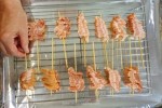 Grilled appetizer kabob that’s sweet, savory, smoky, crunchy, chewy and addictive. It’s all the things! Perfect for your next BBQ!